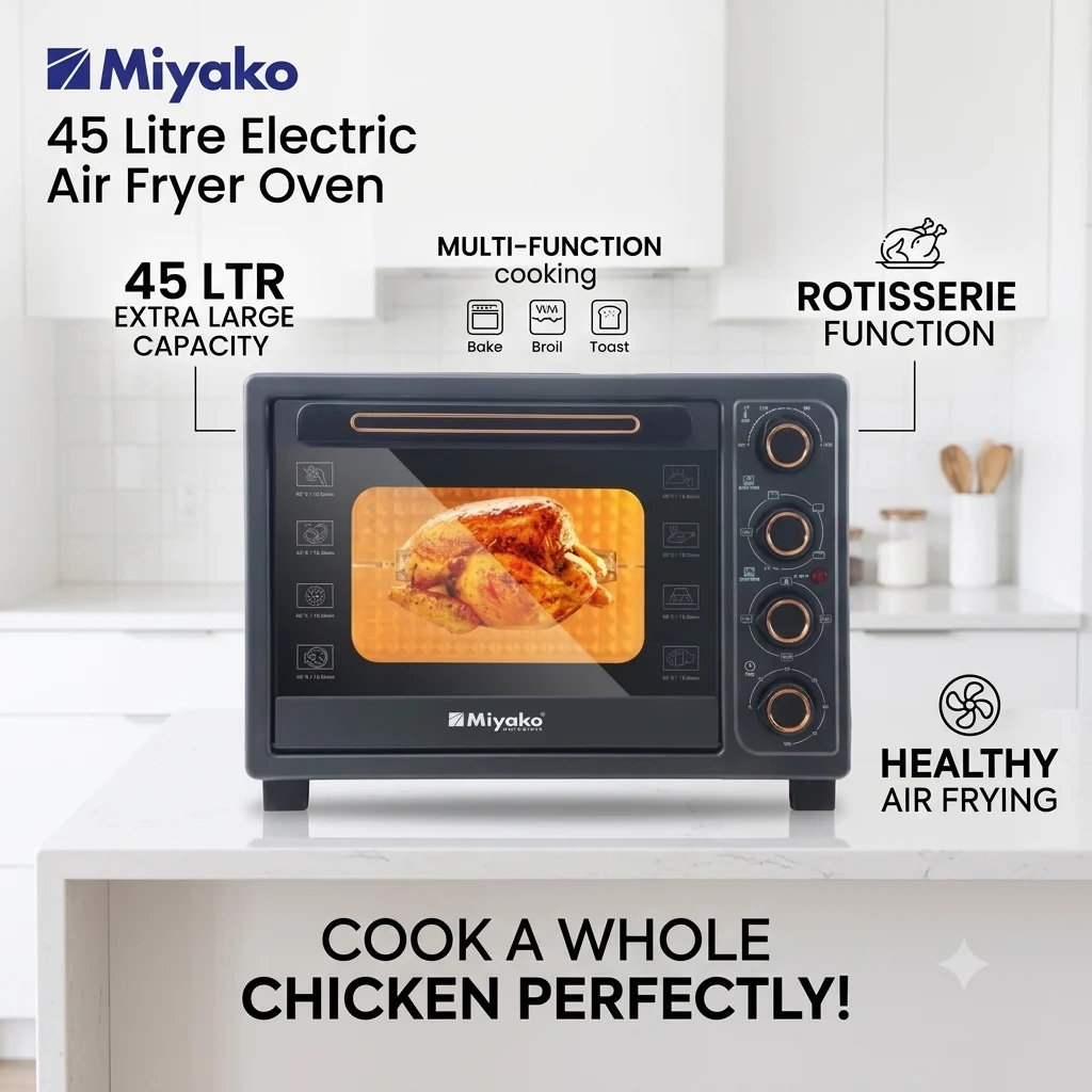 Miyako Electric Oven With Air Fryer 450RCL-D-RB