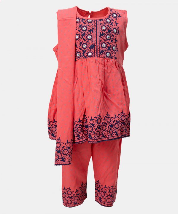 Pink Cotton Salwar Kameez