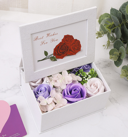 Soap Flower Gift Box With Frame