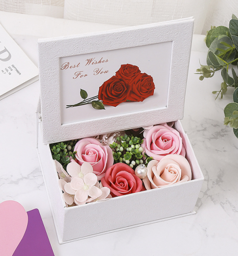 Soap Flower Gift Box With Frame