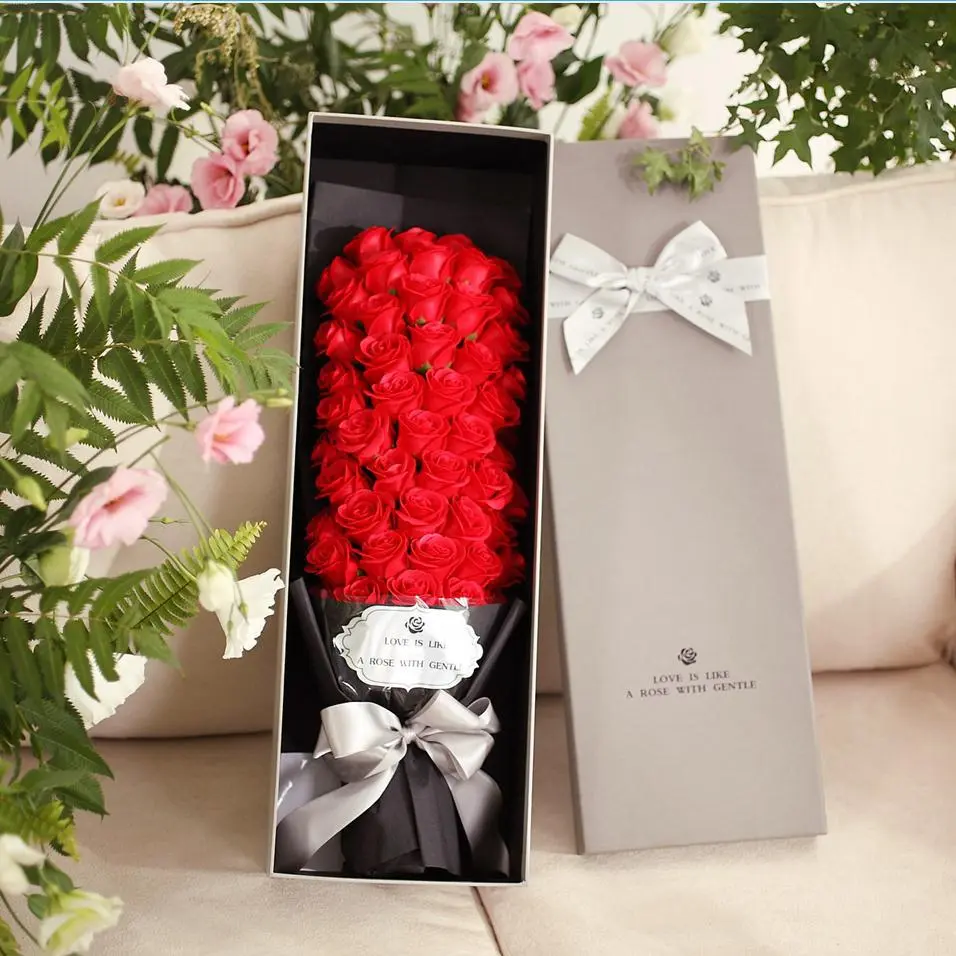 51 Soap Roses Premium Quality Bouquet Gift Box