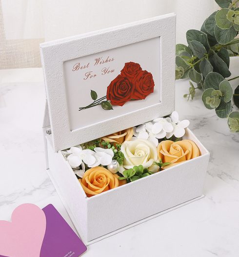 Soap Flower Gift Box With Frame