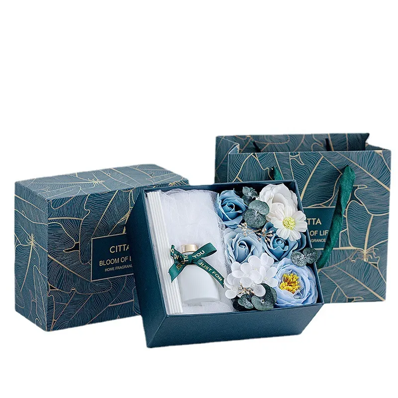 Soap Flower Wedding Party Decor Gift Box