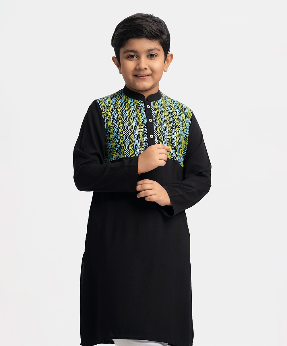 Black Viscose Panjabi