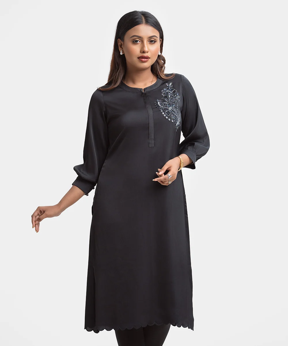 Black Joom A-line Tunic