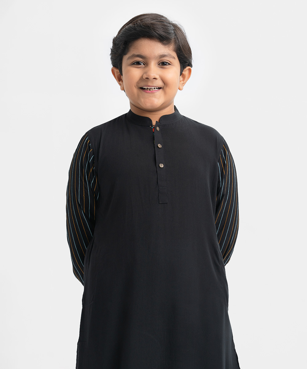 Black Viscose Panjabi