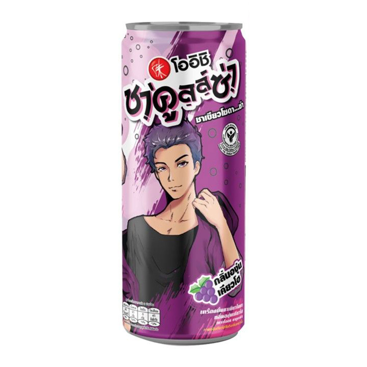 Oishi Chakulza Sparkling Green Tea Kyoho Grape 320ml