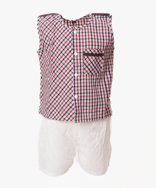 Check Cotton Nima Pant Set