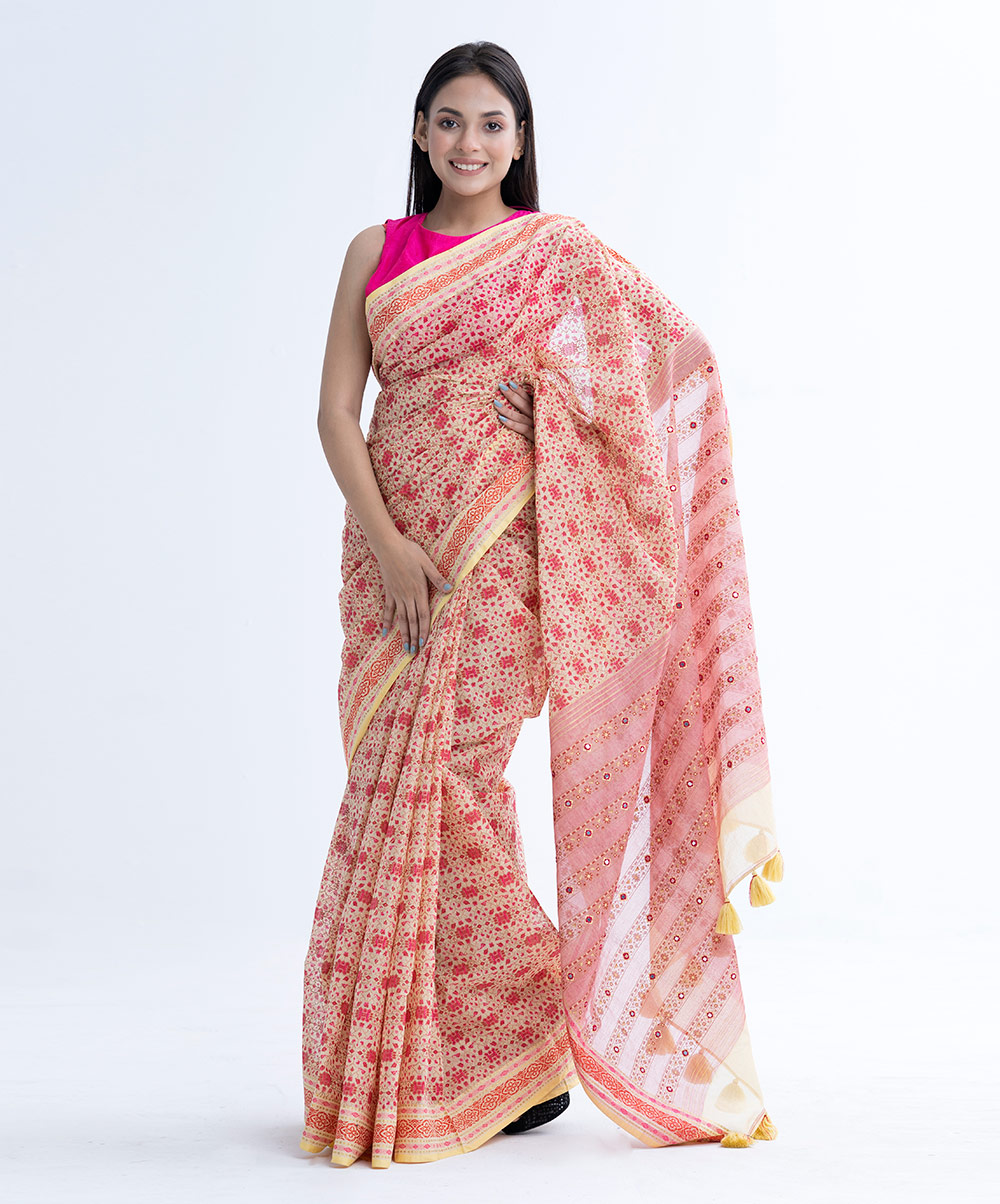 Multi-Color Cotton Saree