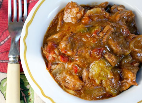 Beef with green pepper & chili