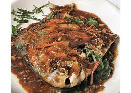 Fried pomfret