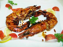 Grilled king prawn