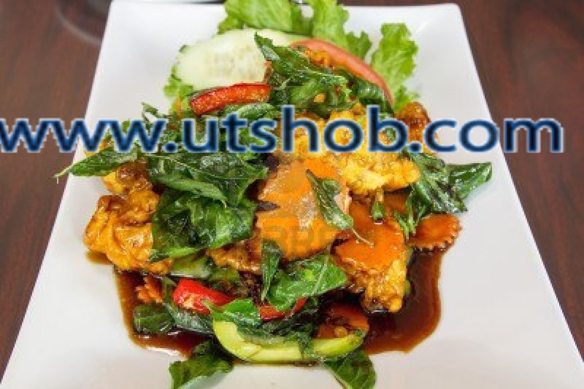 Chicken With Basil Leaf
