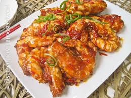 Sweet & sour prawns