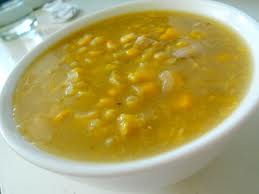 Corn soup with chicken