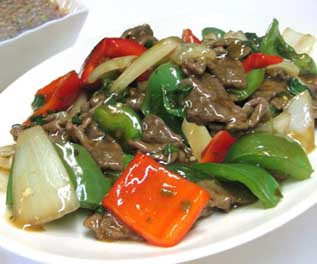 Beef with mixed vegetables