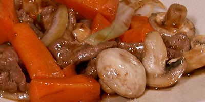 Sliced Beef With Mushroom