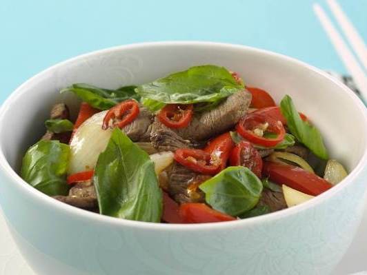 Beef with Green Chilli