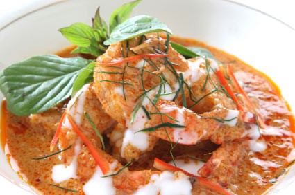 Prawn with Red Curry