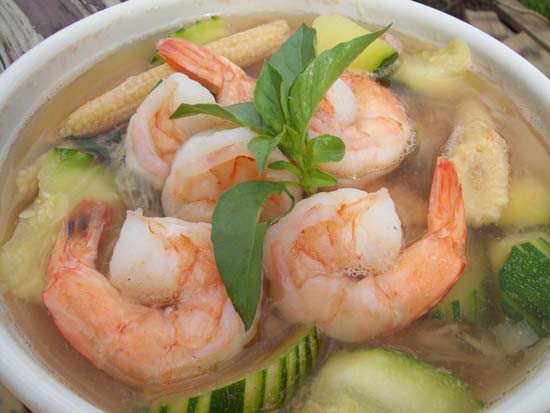 Thai Mixed Vegetable with Prawn