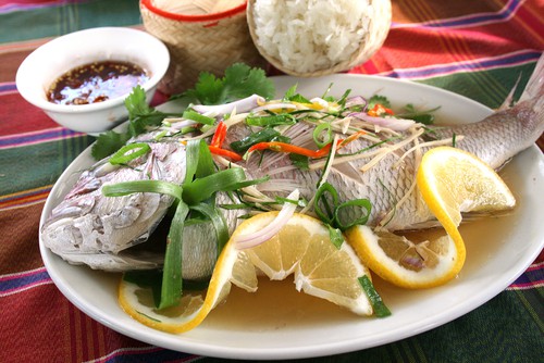 Thai Steamed Red Snapper With Chilli And Lime Small