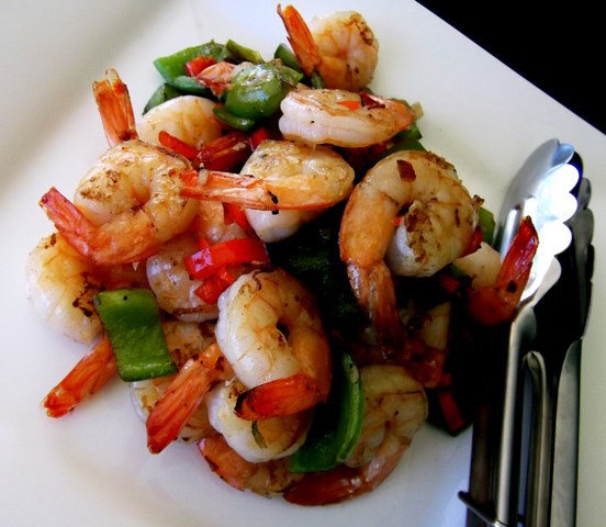 Prawn With Green Chilli