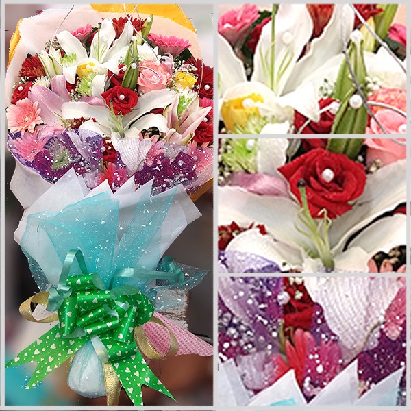 Mixed Gerbera Flower Bouquet