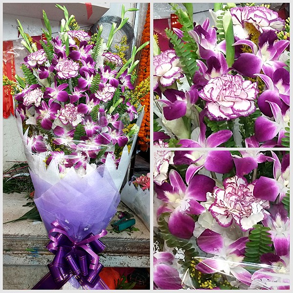 Mixed Purple Flower Bouquet
