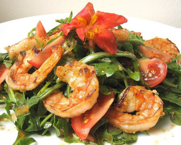 Grilled Prawn Salad