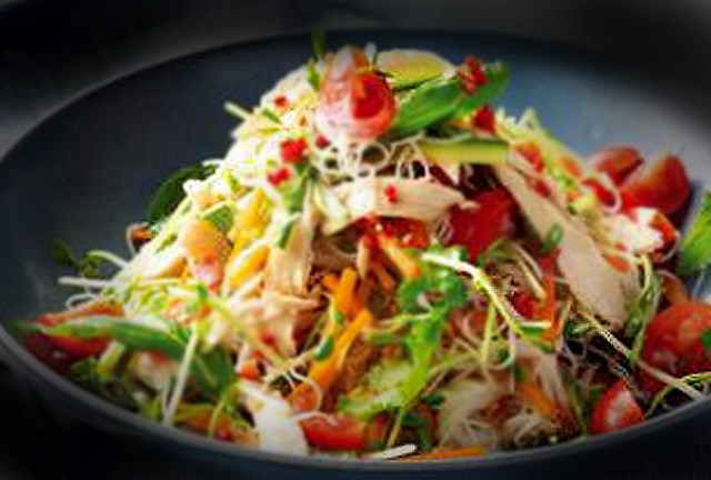 Chicken Vermi Chili Salad