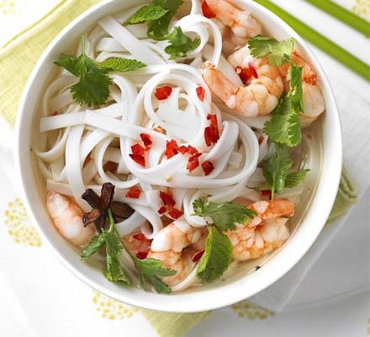 Thai Noodles Soup with Prawn