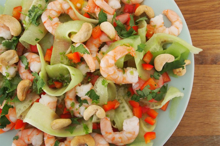 Chicken & Prawn Cashew Nut Salad