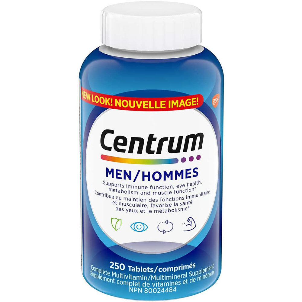 Centrum Multivitamin/Mineral for Men, 250 Tablets