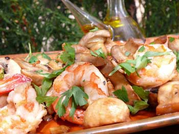 Prawn With Garlic & Mushroom