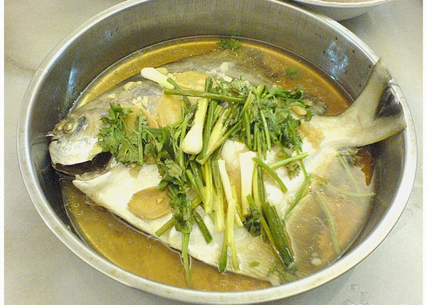 Steamed Pomfret