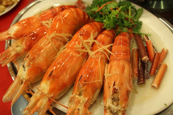 Steam King Prawn