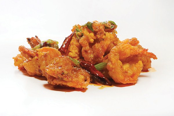 Dry Red Chili Prawn