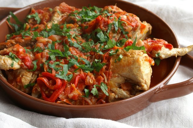 Chicken in Capsicum