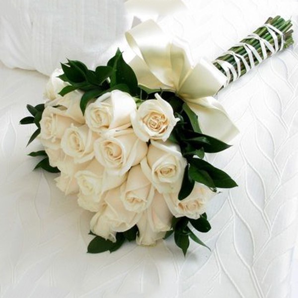 White rose bouquet
