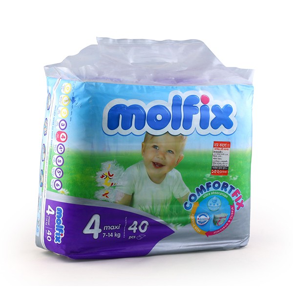 Molfix Diaper Maxi (7-14 Kg) 40 Pieces