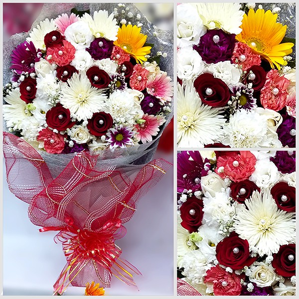 Rose Mixed Flower Bouquet-1
