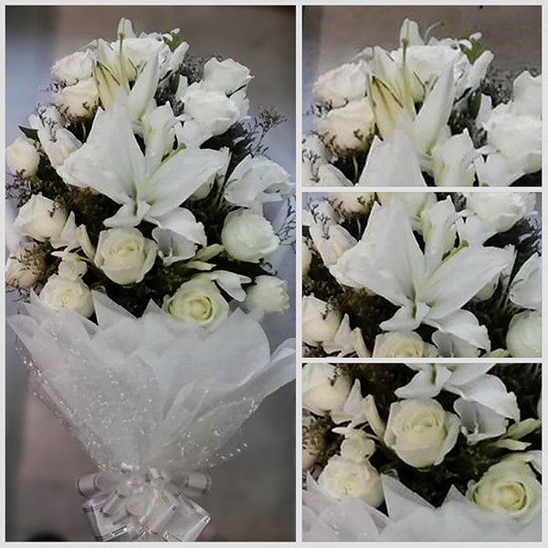 White Rose Bouquet