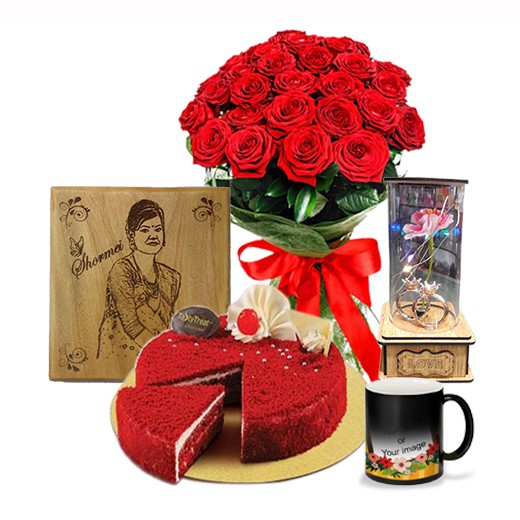 Valentine Combo with Wood Art