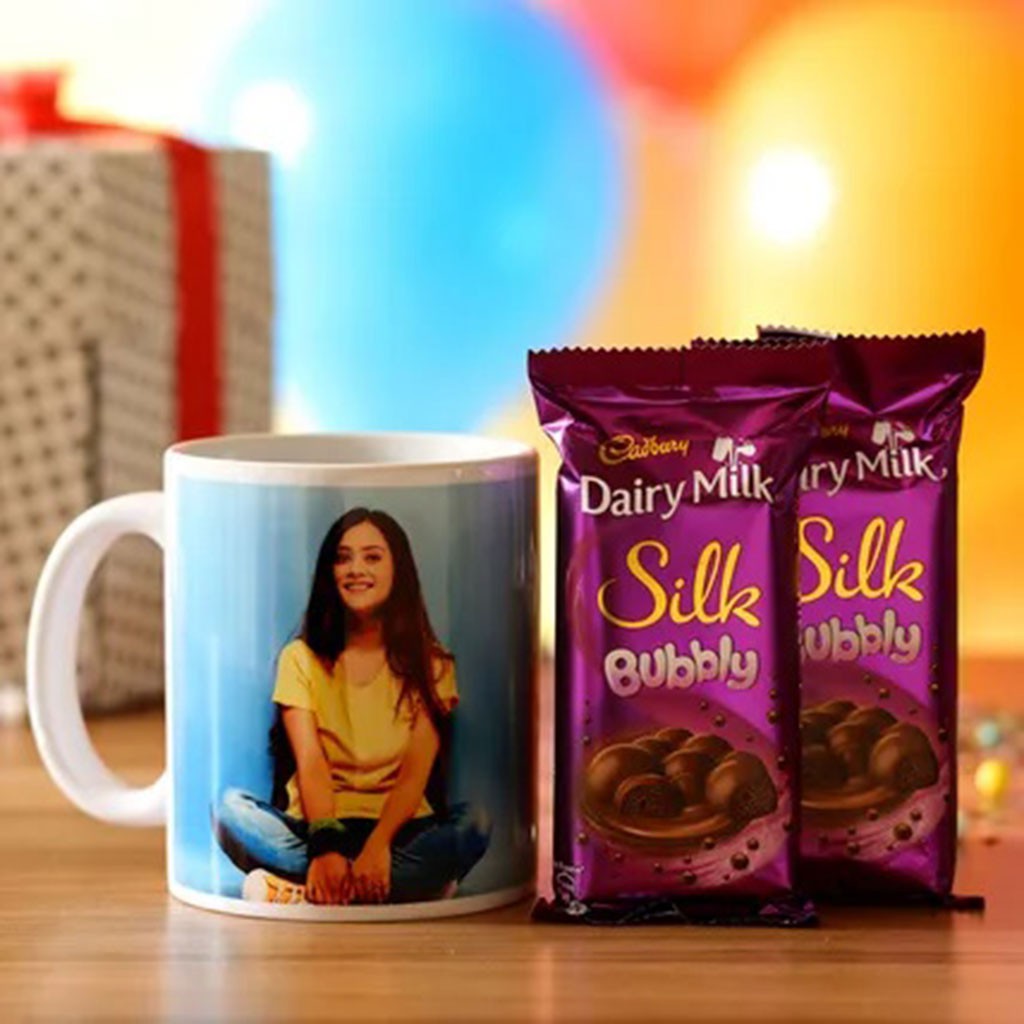 Personalised Mug & Silk chocolate