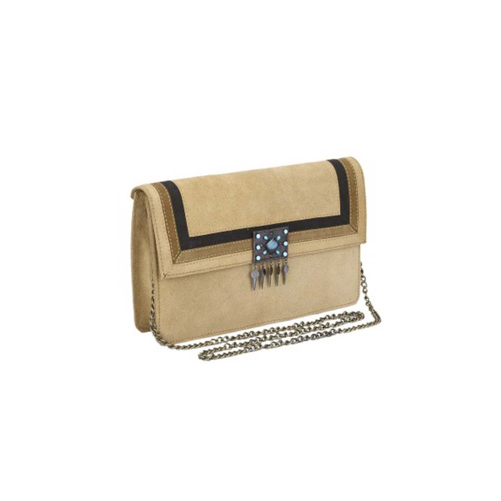 Light Brown Suede Leather Bag