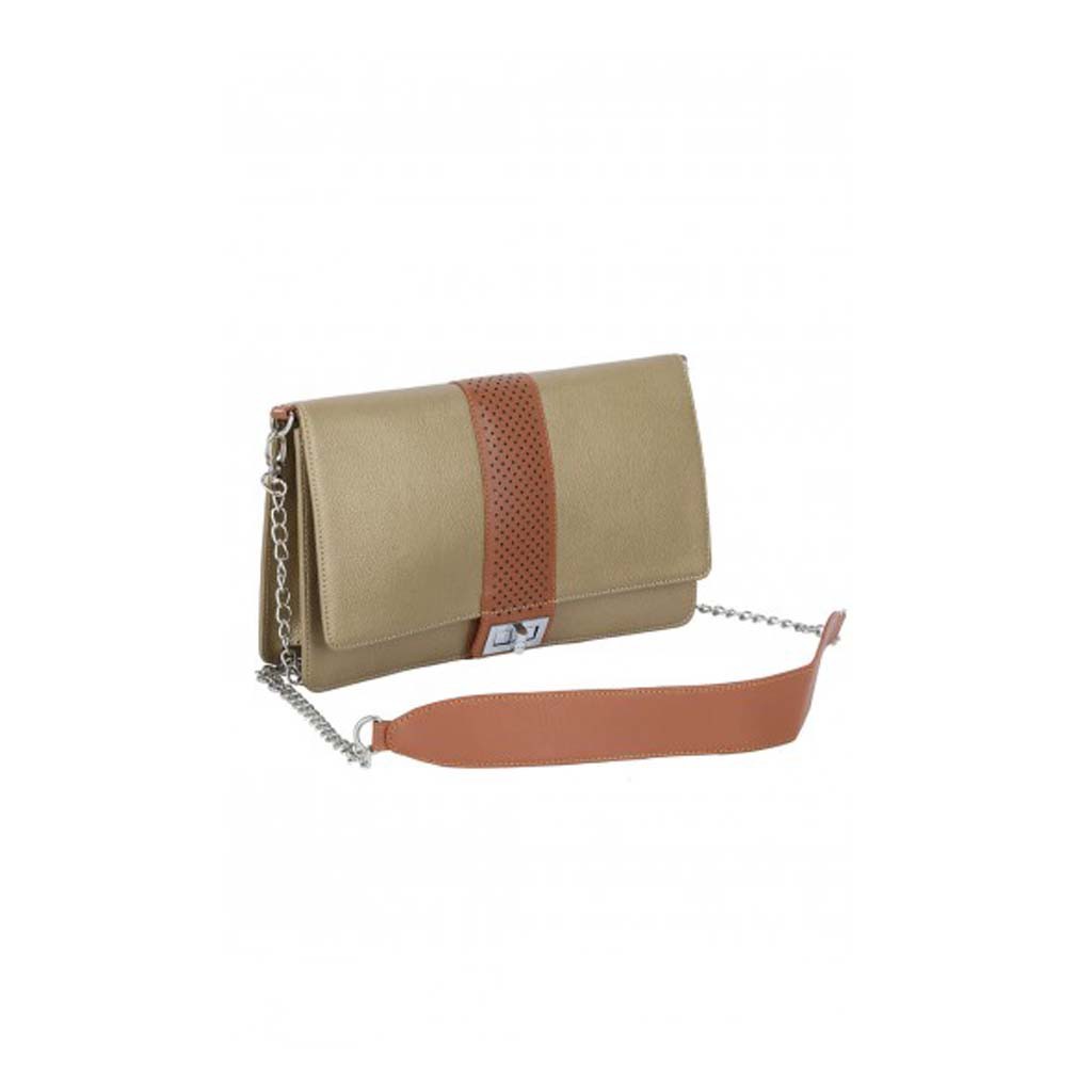 Beige Leather Bag