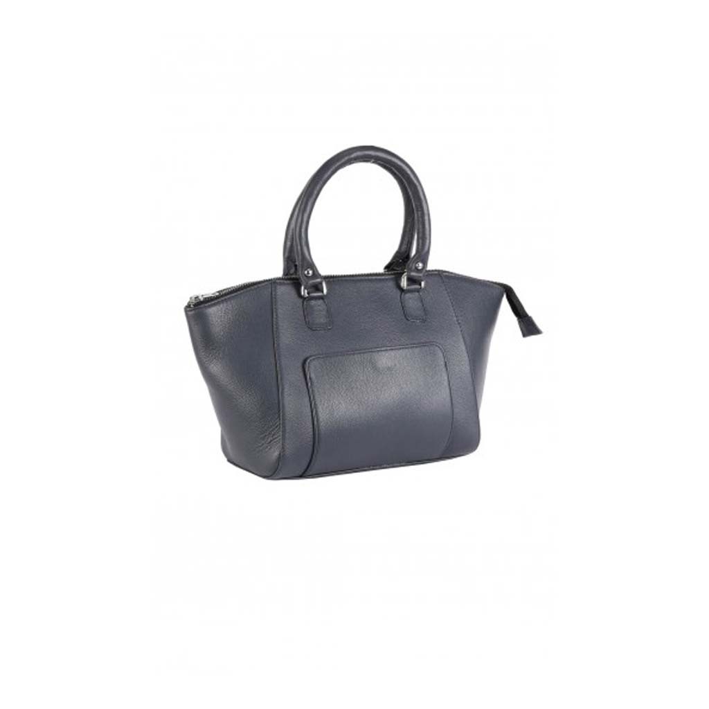 Charcoal Grey Leather Bag