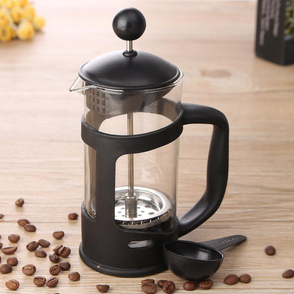 350ML French Press Tea Coffee Maker Presses Filter Plunger Heat-resistant G