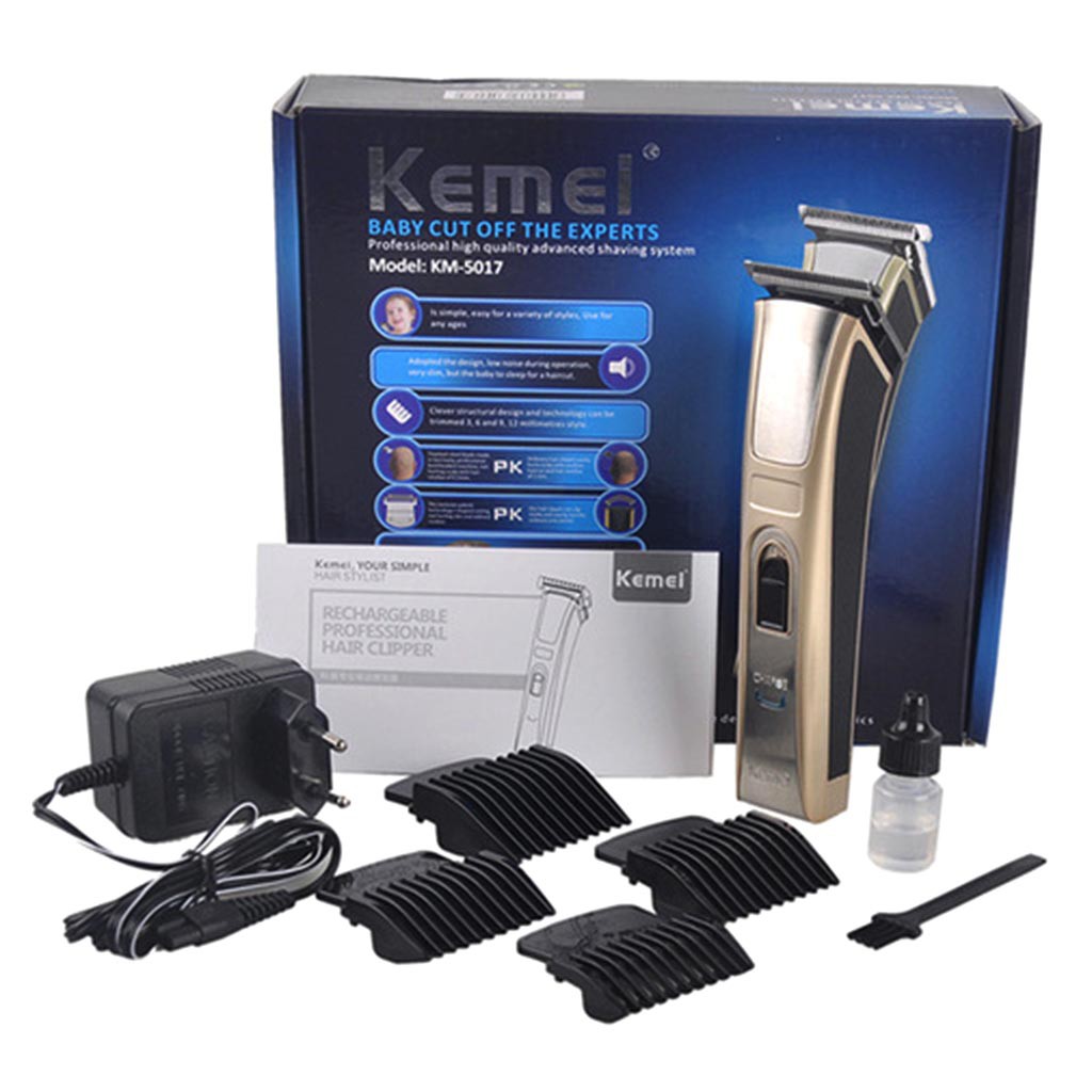 Kemei KM-5017 Waterproof High Power Rechargeable Hair Clipper Electric Baby Children Hair Trimmer