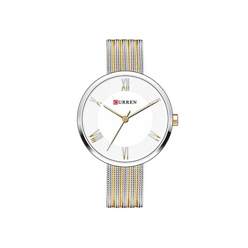 CURREN C9020GSLV Silver Gold Women’s Watch